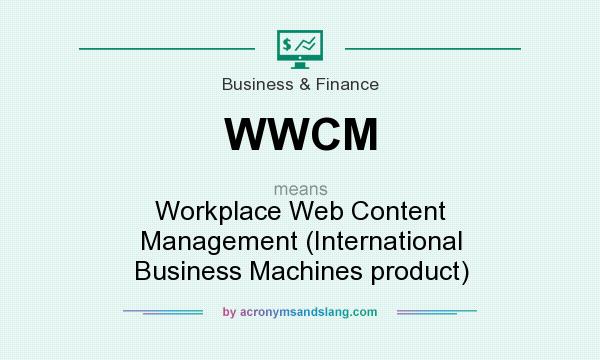 What does WWCM mean? It stands for Workplace Web Content Management (International Business Machines product)