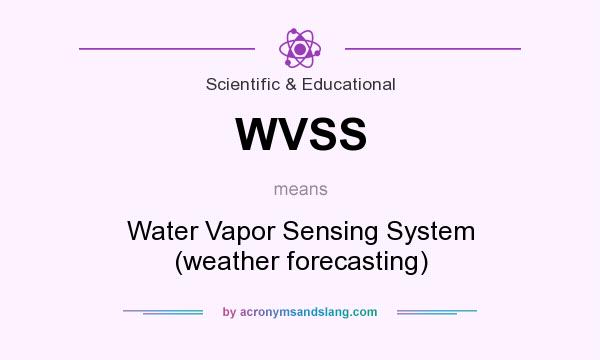 What does WVSS mean? It stands for Water Vapor Sensing System (weather forecasting)