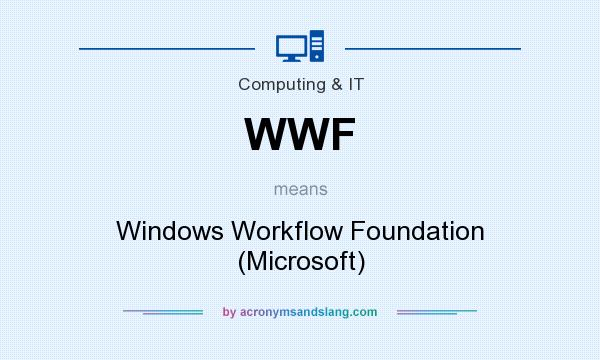 What does WWF mean? It stands for Windows Workflow Foundation (Microsoft)