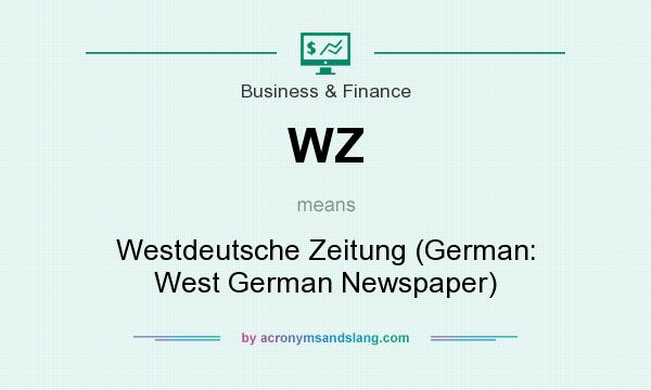 What does WZ mean? It stands for Westdeutsche Zeitung (German: West German Newspaper)