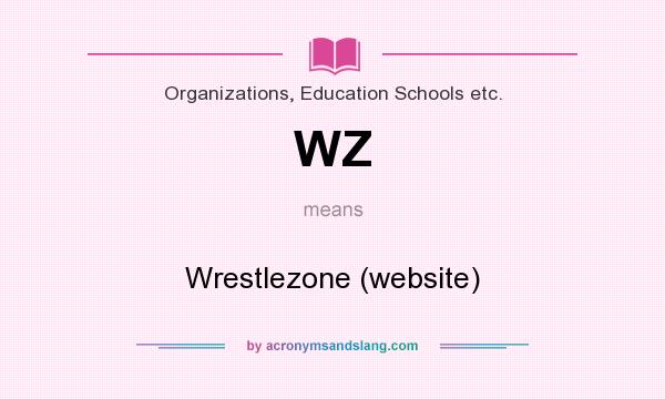 What does WZ mean? It stands for Wrestlezone (website)