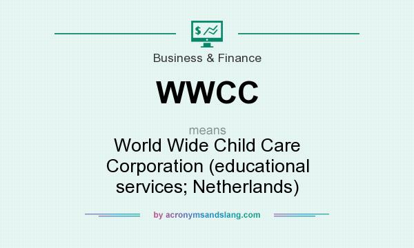 What does WWCC mean? It stands for World Wide Child Care Corporation (educational services; Netherlands)