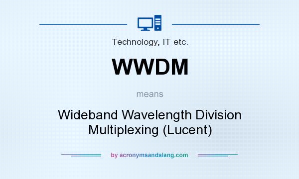 What does WWDM mean? It stands for Wideband Wavelength Division Multiplexing (Lucent)
