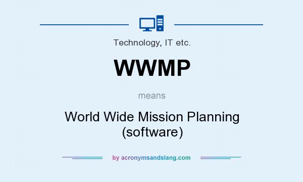 What does WWMP mean? It stands for World Wide Mission Planning (software)