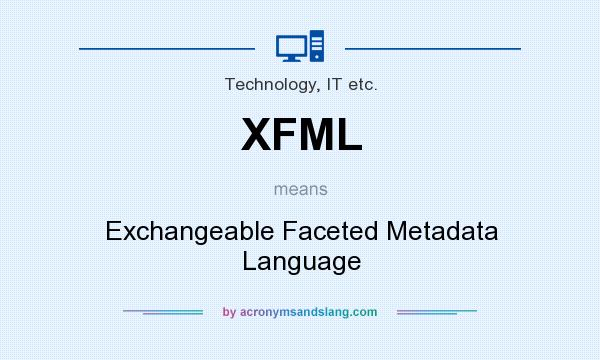 What does XFML mean? It stands for Exchangeable Faceted Metadata Language