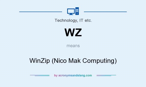 What does WZ mean? It stands for WinZip (Nico Mak Computing)