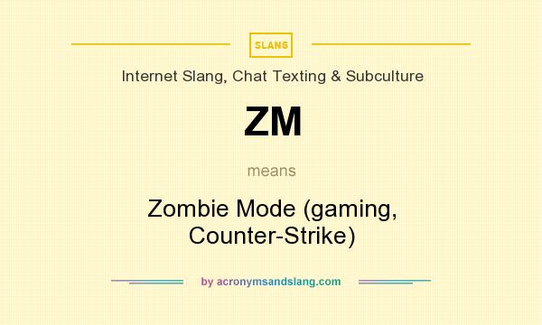 What does ZM mean? It stands for Zombie Mode (gaming, Counter-Strike)