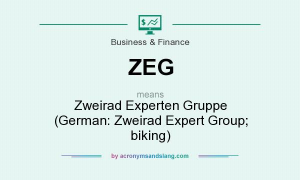 What does ZEG mean? It stands for Zweirad Experten Gruppe (German: Zweirad Expert Group; biking)