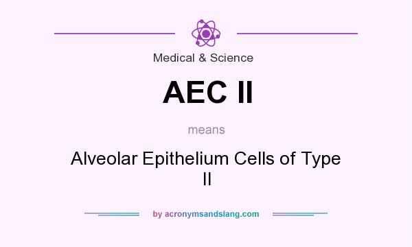 What does AEC II mean? It stands for Alveolar Epithelium Cells of Type II