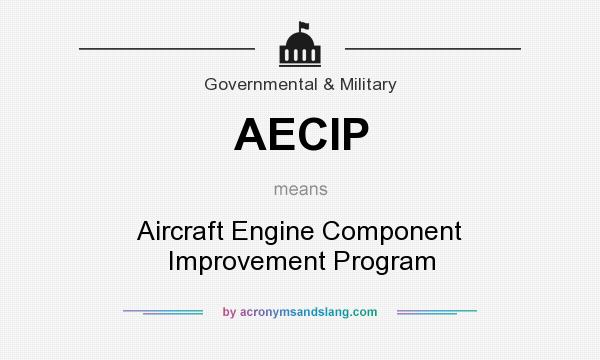 What does AECIP mean? It stands for Aircraft Engine Component Improvement Program