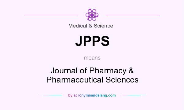 What does JPPS mean? It stands for Journal of Pharmacy & Pharmaceutical Sciences