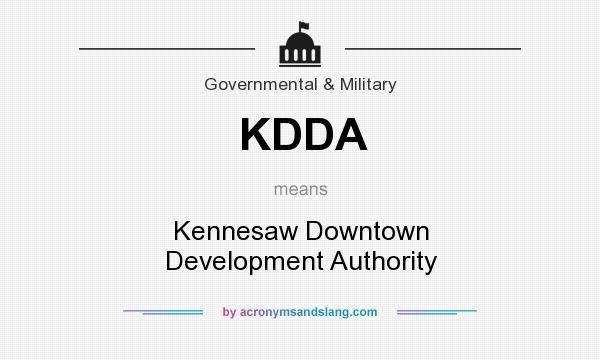 What does KDDA mean? It stands for Kennesaw Downtown Development Authority