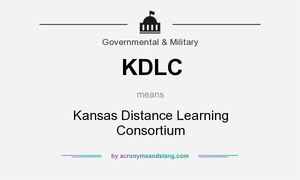 What does KDLC mean? It stands for Kansas Distance Learning Consortium