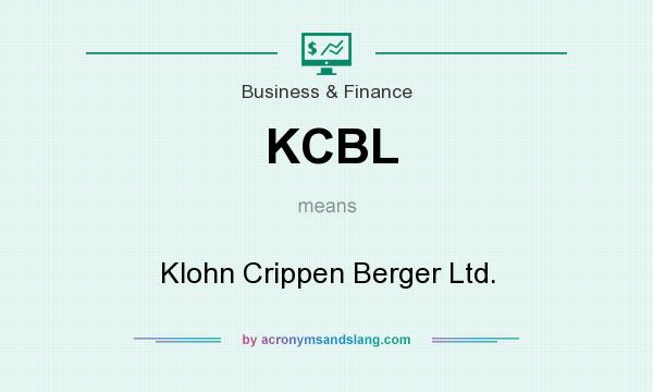 What does KCBL mean? It stands for Klohn Crippen Berger Ltd.