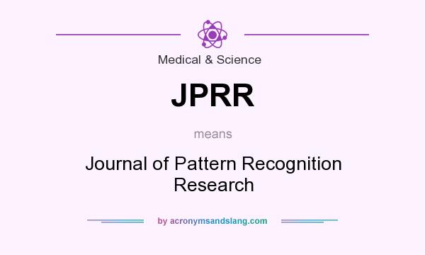 What does JPRR mean? It stands for Journal of Pattern Recognition Research