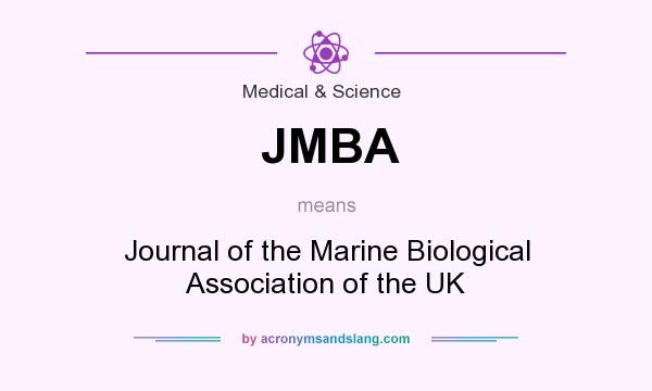 What does JMBA mean? It stands for Journal of the Marine Biological Association of the UK