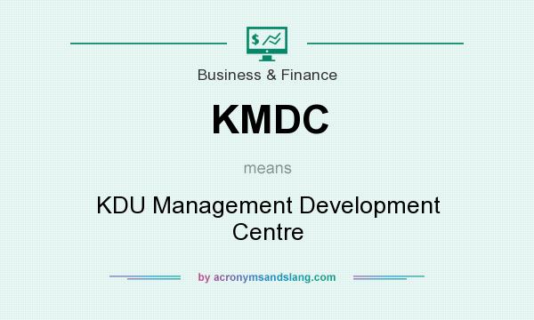 What does KMDC mean? It stands for KDU Management Development Centre