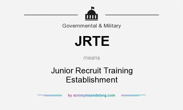 What does JRTE mean? It stands for Junior Recruit Training Establishment