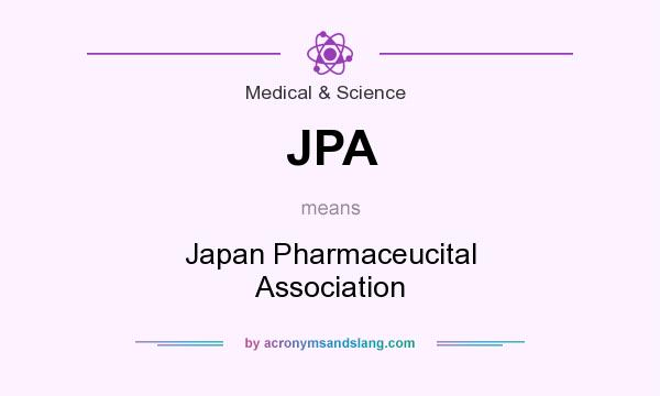 What does JPA mean? It stands for Japan Pharmaceucital Association