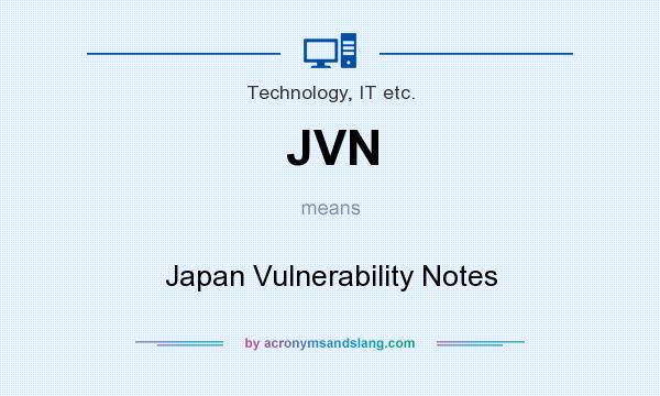 What does JVN mean? It stands for Japan Vulnerability Notes