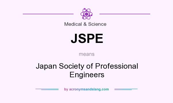 What does JSPE mean? It stands for Japan Society of Professional Engineers