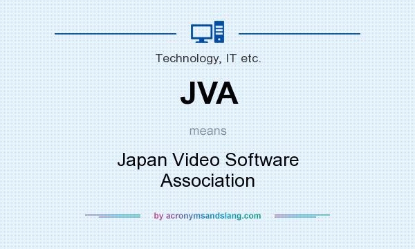 What does JVA mean? It stands for Japan Video Software Association