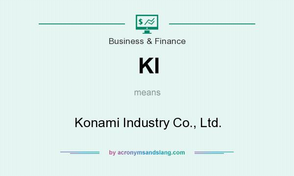 What does KI mean? It stands for Konami Industry Co., Ltd.