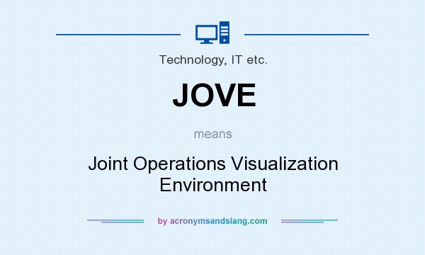What does JOVE mean? It stands for Joint Operations Visualization Environment