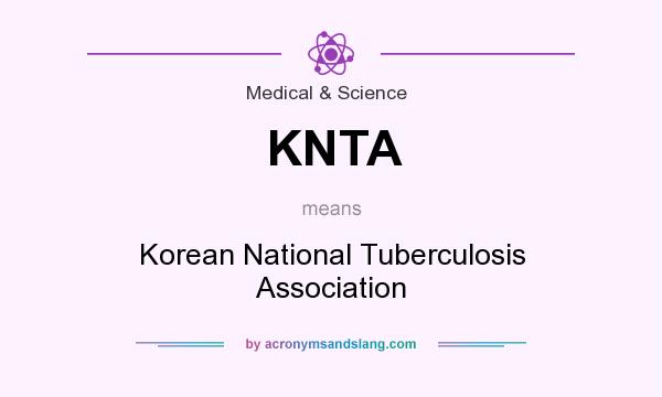 What does KNTA mean? It stands for Korean National Tuberculosis Association