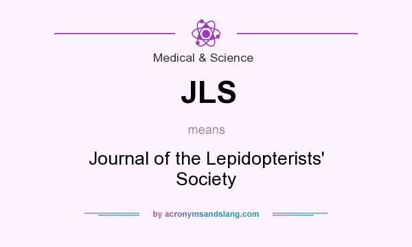 What does JLS mean? It stands for Journal of the Lepidopterists` Society