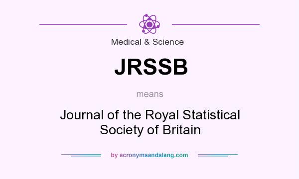 What does JRSSB mean? It stands for Journal of the Royal Statistical Society of Britain