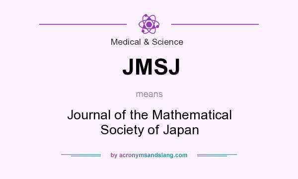 What does JMSJ mean? It stands for Journal of the Mathematical Society of Japan