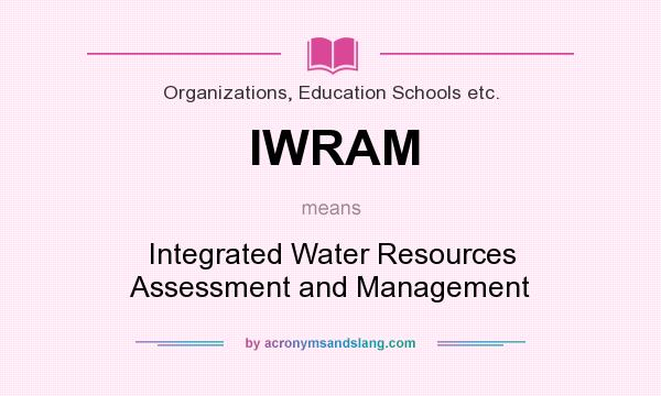 What does IWRAM mean? It stands for Integrated Water Resources Assessment and Management