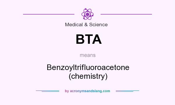 What does BTA mean? It stands for Benzoyltrifluoroacetone (chemistry)