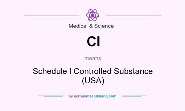 What does CI mean? It stands for Schedule I Controlled Substance (USA)