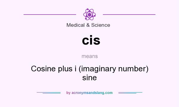 What does cis mean? It stands for Cosine plus i (imaginary number) sine