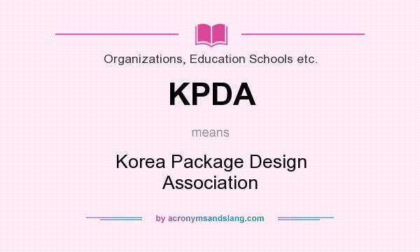 What does KPDA mean? It stands for Korea Package Design Association
