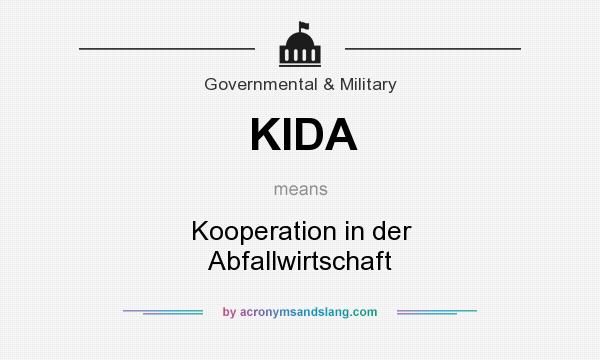 What does KIDA mean? It stands for Kooperation in der Abfallwirtschaft