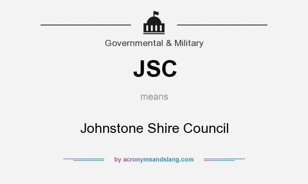 What does JSC mean? It stands for Johnstone Shire Council
