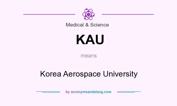 What does KAU mean? It stands for Korea Aerospace University