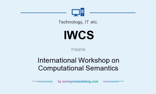 What does IWCS mean? It stands for International Workshop on Computational Semantics