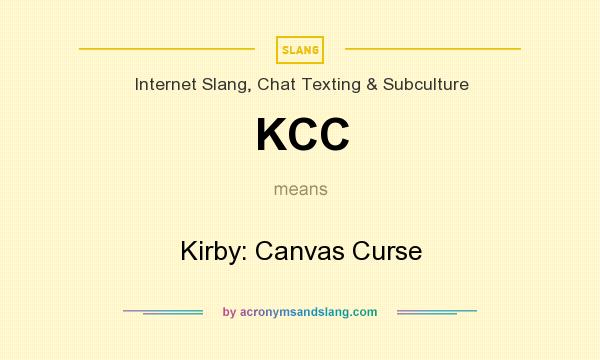 What does KCC mean? It stands for Kirby: Canvas Curse