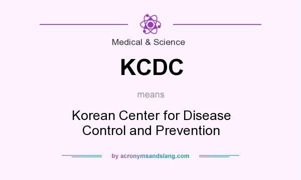 What does KCDC mean? It stands for Korean Center for Disease Control and Prevention