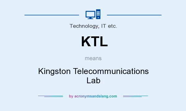 What does KTL mean? It stands for Kingston Telecommunications Lab