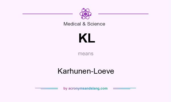 What does KL mean? It stands for Karhunen-Loeve