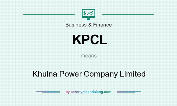 What does KPCL mean? It stands for Khulna Power Company Limited