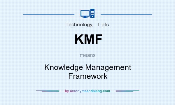 What does KMF mean? It stands for Knowledge Management Framework