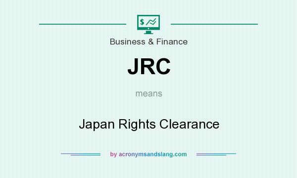 What does JRC mean? It stands for Japan Rights Clearance