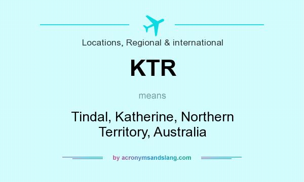 What does KTR mean? It stands for Tindal, Katherine, Northern Territory, Australia