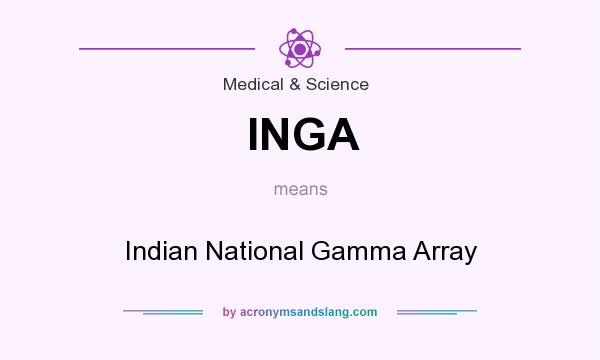 What does INGA mean? It stands for Indian National Gamma Array